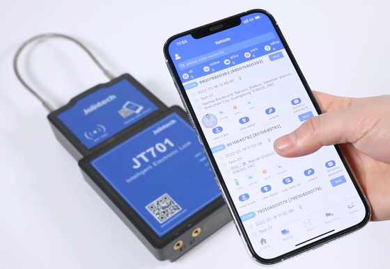 JT701 Jointech Smart Long Cable GPS Padlock Intelligent Electronic Lock For Contrainers
